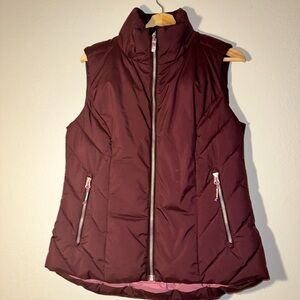Women's Killtec Burgundy Puffer Vest